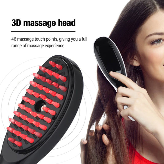 LED Electric Rechargeable Hair Growth Head Massager Brush - azeer.store