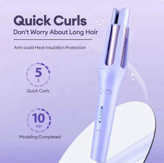 AUTOMATIC HAIR CURLER STICK – EFFORTLESS SALON-QUALITY CURLS